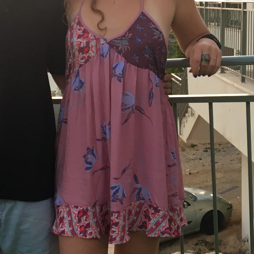 Free People patterned mini dress